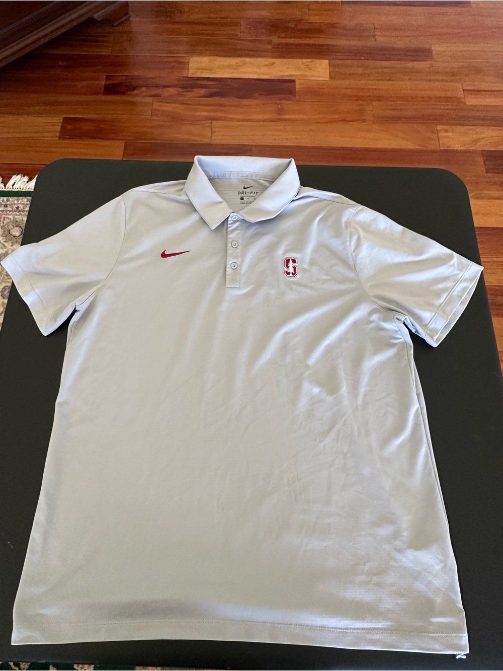 Nike Men’s Stanford Light Gray Dri-FIT Polo Shirt Men’s XL
